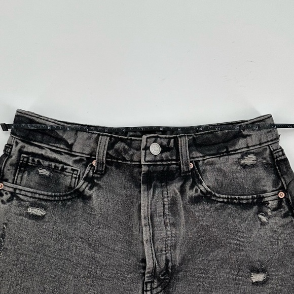 WILD Fable Women’s Highest Rise Distressed Black Raw Hem Shorts Size 6 - Picture 8 of 9